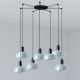 Lustra cu 7 pendule metal TATAWIN S blue