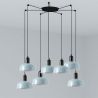 Lustra cu 7 pendule metal TATAWIN S blue