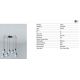 Pendule, Lustre suspendate - Lustra cu 7 pendule metal TATAWIN S blue