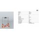 Pendule, Lustre suspendate - Lustra cu 7 pendule metal TATAWIN S orange