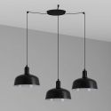 Lustra cu 3 pendule metal TATAWIN M negru