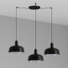 Lustra cu 3 pendule metal TATAWIN M negru
