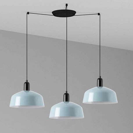 Pendule, Lustre suspendate - Lustra cu 3 pendule metal TATAWIN M blue