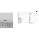 Pendule, Lustre suspendate - Lustra cu 3 pendule metal TATAWIN M blue