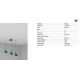 Pendule, Lustre suspendate - Lustra cu 3 pendule metal TATAWIN M verde