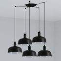 Lustra cu 5 pendule metal TATAWIN M negru
