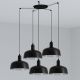 Pendule, Lustre suspendate - Lustra cu 5 pendule metal TATAWIN M negru