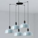 Lustra cu 5 pendule metal TATAWIN M blue