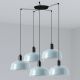 Pendule, Lustre suspendate - Lustra cu 5 pendule metal TATAWIN M blue