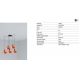 Pendule, Lustre suspendate - Lustra cu 5 pendule metal TATAWIN M orange