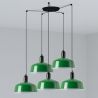 Lustra cu 5 pendule metal TATAWIN M verde