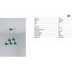 Pendule, Lustre suspendate - Lustra cu 5 pendule metal TATAWIN M verde