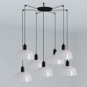Lustra cu 7 pendule metal TATAWIN M alb