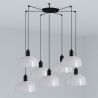 Lustra cu 7 pendule metal TATAWIN M alb