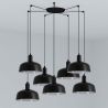 Lustra cu 7 pendule metal TATAWIN M negru