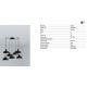Pendule, Lustre suspendate - Lustra cu 7 pendule metal TATAWIN M negru