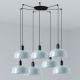 Lustra cu 7 pendule metal TATAWIN M blue