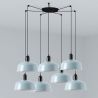 Lustra cu 7 pendule metal TATAWIN M blue