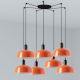 Pendule, Lustre suspendate - Lustra cu 7 pendule metal TATAWIN M orange