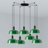Lustra cu 7 pendule metal TATAWIN M verde
