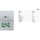 Pendule, Lustre suspendate - Lustra cu 7 pendule metal TATAWIN M verde