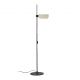 Lampadar metal stil retro cu abajur ajustabil MARTINICA negru, bej