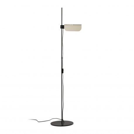 Lampadare - Lampadar metal stil retro cu abajur ajustabil MARTINICA negru, bej