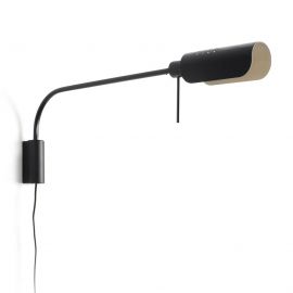 Aplice, corpuri de iluminat pentru pereti - Aplica metal stil retro abajur ajustabil MARTINICA XL negru