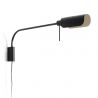 Aplica metal stil retro abajur ajustabil MARTINICA XL negru