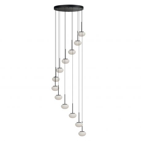 Pendule, Lustre suspendate - Lustra cu 12 pendule LED SERENITY