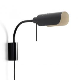Aplice, corpuri de iluminat pentru pereti - Aplica metal stil retro abajur ajustabil MARTINICA S negru