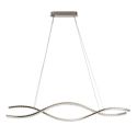 Lustra LED CCT suspendata cu telecomanda SPARK WAVES 120 crom