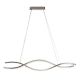 Pendule, Lustre suspendate - Lustra LED CCT suspendata cu telecomanda SPARK WAVES 120 crom