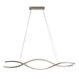 Lustra LED CCT suspendata cu telecomanda SPARK WAVES 120 crom