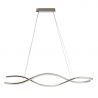 Lustra LED CCT suspendata cu telecomanda SPARK WAVES 120 crom