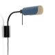 Aplice, corpuri de iluminat pentru pereti - Aplica metal stil retro abajur ajustabil MARTINICA S negru, blue