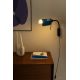 Aplice, corpuri de iluminat pentru pereti - Aplica metal stil retro abajur ajustabil MARTINICA S negru, blue