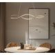 Pendule, Lustre suspendate - Lustra LED CCT suspendata cu telecomanda SPARK WAVES 150 auriu
