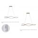 Pendule, Lustre suspendate - Lustra LED CCT suspendata cu telecomanda SPARK WAVES 150 auriu