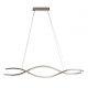 Pendule, Lustre suspendate - Lustra LED CCT suspendata cu telecomanda SPARK WAVES 150 crom