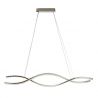 Lustra LED CCT suspendata cu telecomanda SPARK WAVES 150 crom