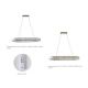 Pendule, Lustre suspendate - Lustra LED CCT suspendata cu telecomanda SPARKING crom