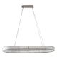 Lustra LED CCT suspendata cu telecomanda SPARKING crom