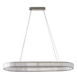 Lustra LED CCT suspendata cu telecomanda SPARKING crom