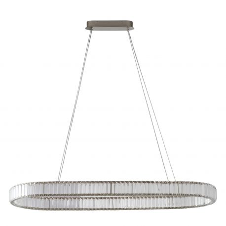 Pendule, Lustre suspendate - Lustra LED CCT suspendata cu telecomanda SPARKING crom