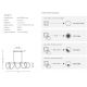 Pendule, Lustre suspendate - Lustra LED 3-STEP suspendata moderna ZIGZAG auriu