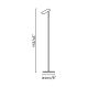 Lampadare - Lampadar LED de podea stil minimalist LEO alb