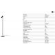 Lampadare - Lampadar LED de podea stil minimalist LEO negru
