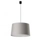 Pendule, Lustre suspendate - Lustra suspendata XL abajur textil 64cm WINDSOR negru, gri