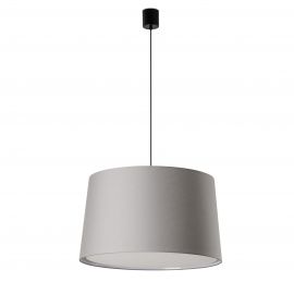 Pendule, Lustre suspendate - Lustra suspendata XL abajur textil 64cm WINDSOR negru, gri